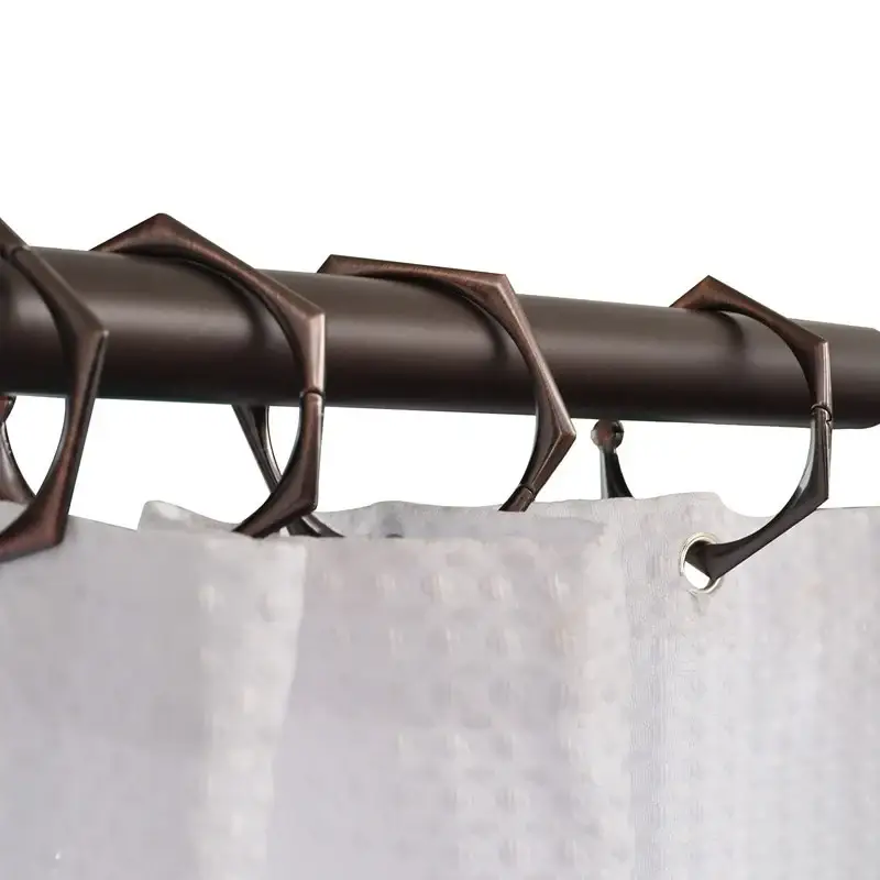 Utopia Alley Adjustable 72-Inch Shower Curtain Tension Rod - Rust-Proof Aluminum with Rubber End Cap, No Drill Installation