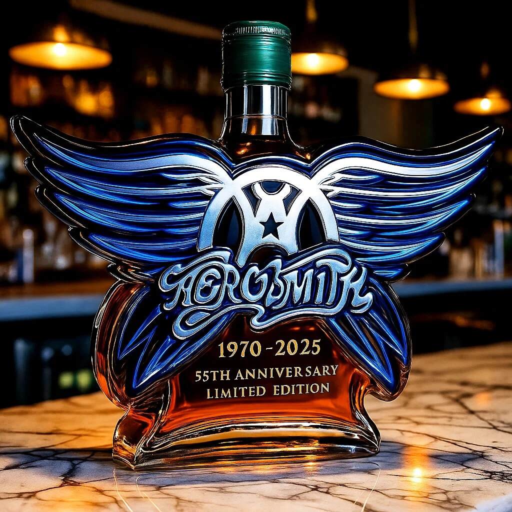 Aerosmith 55th Anniversary Collector's Edition Whiskey Bottle