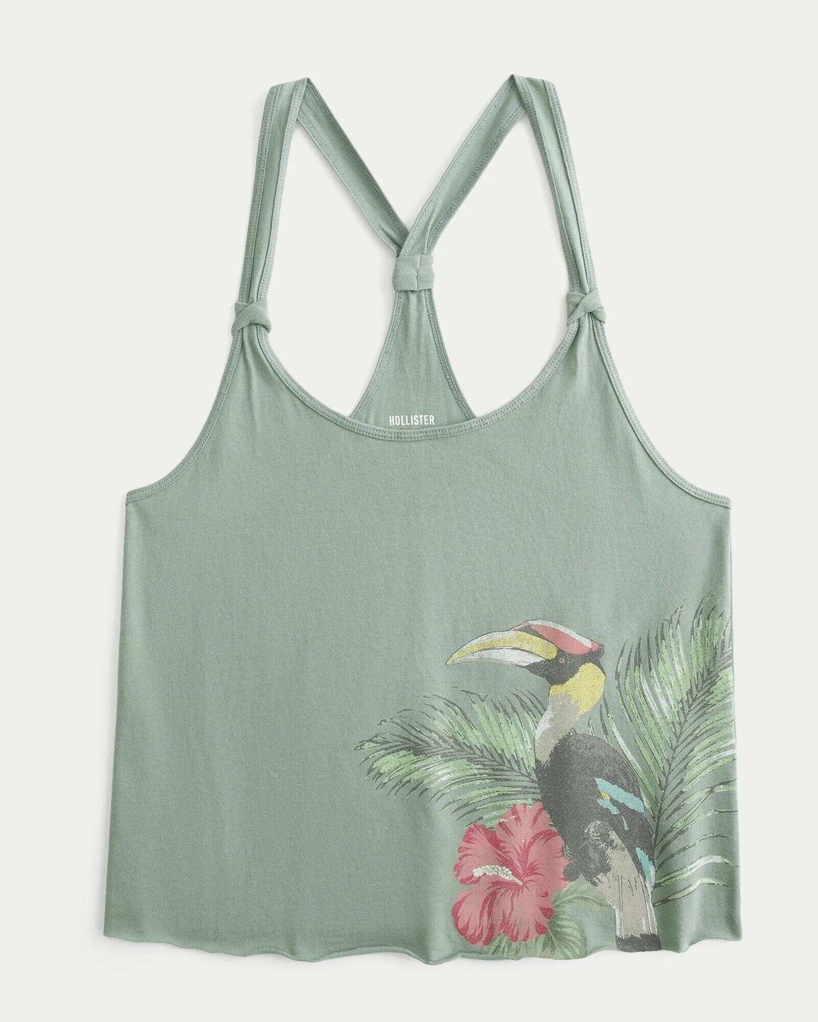 Easy Trend Drop Surf Graphic Tank