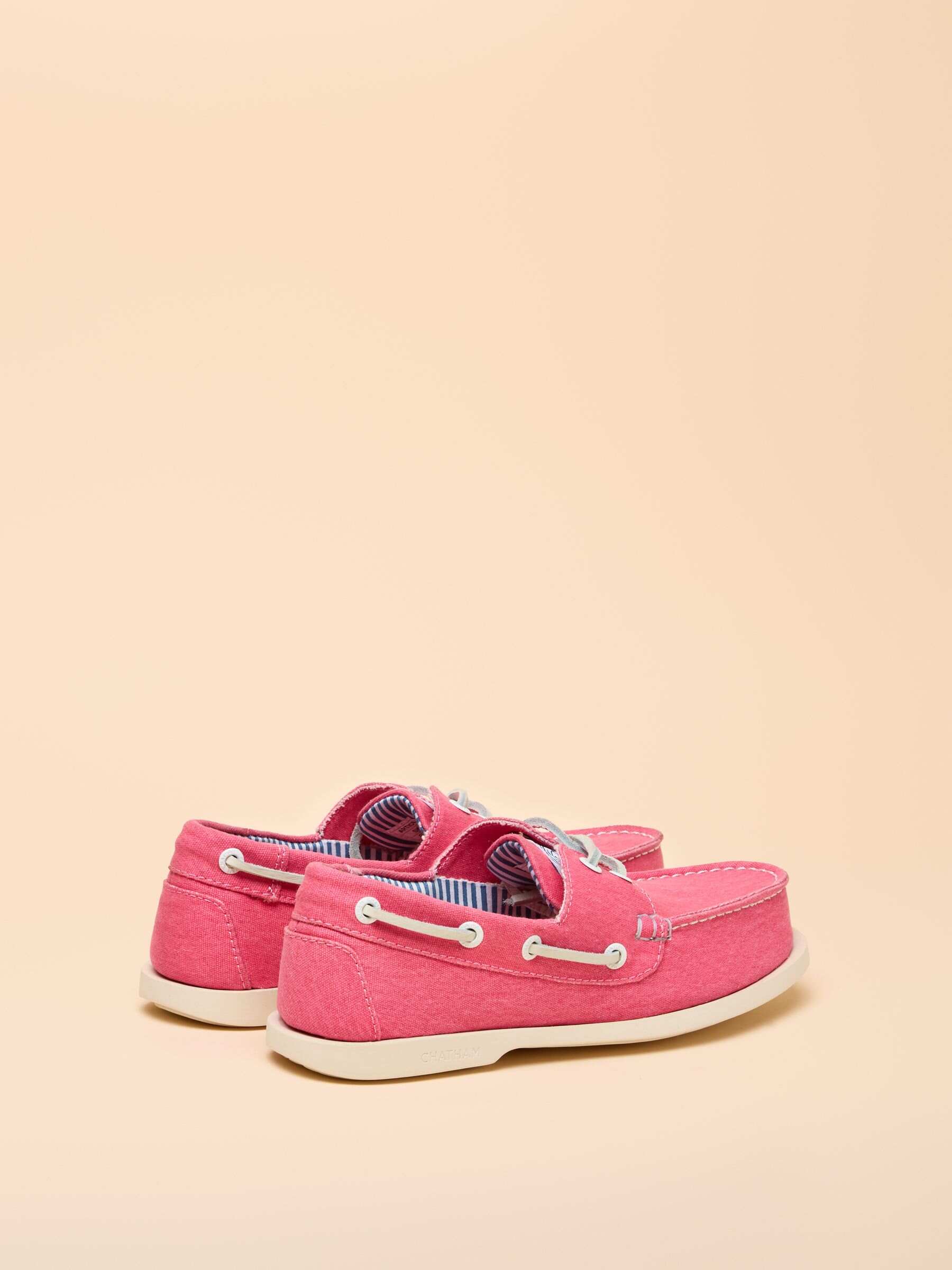 Joules X Chatham Yellow Jetty Deck Shoes