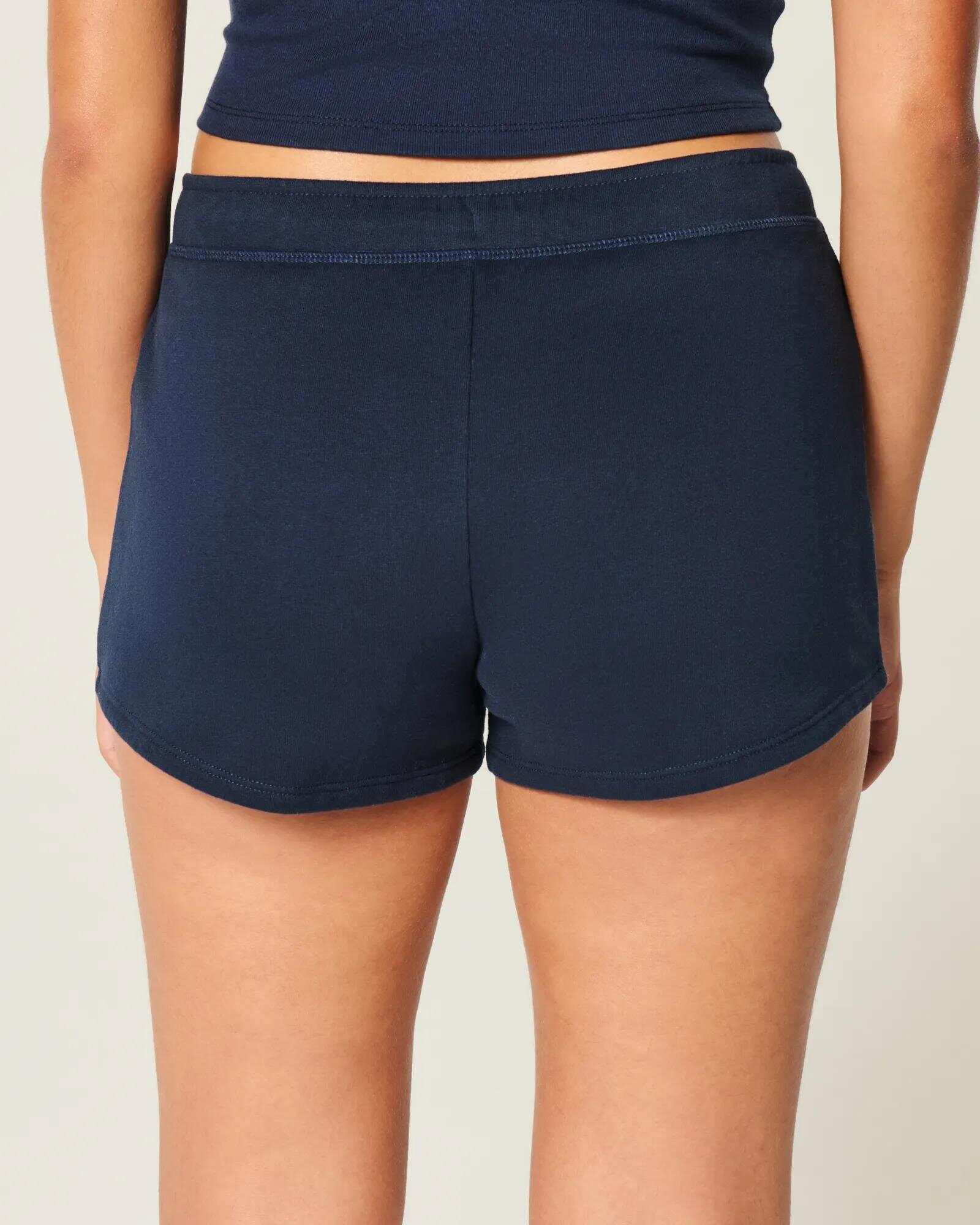 Side Stripe Fleece Mini Shorts