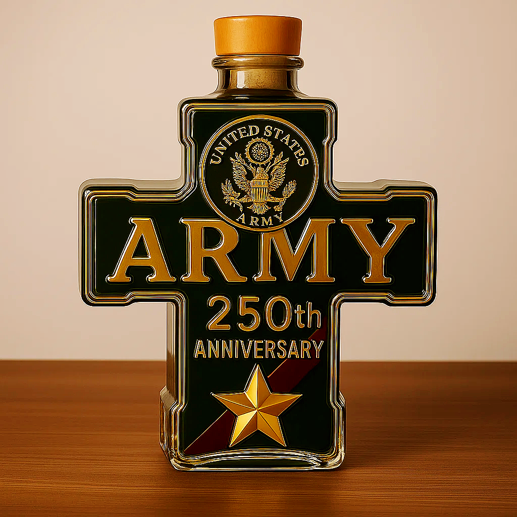 250th Anniversary Military Commemorative Cross Bottle