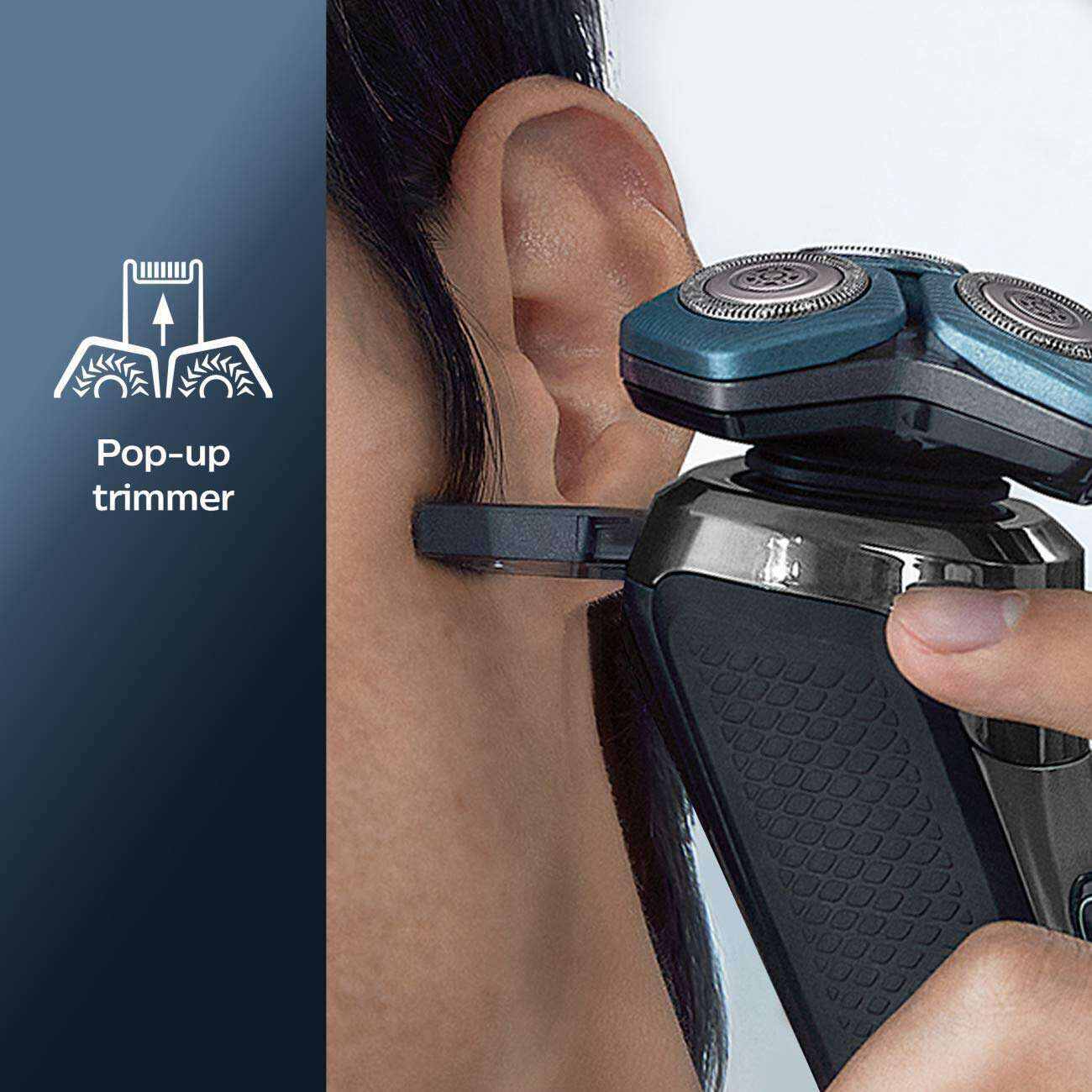 Philips Norelco Shaver 7200, Rechargeable Wet & Dry Electric Shaver with SenseIQ Technology and Pop-up Trimmer S7887/82