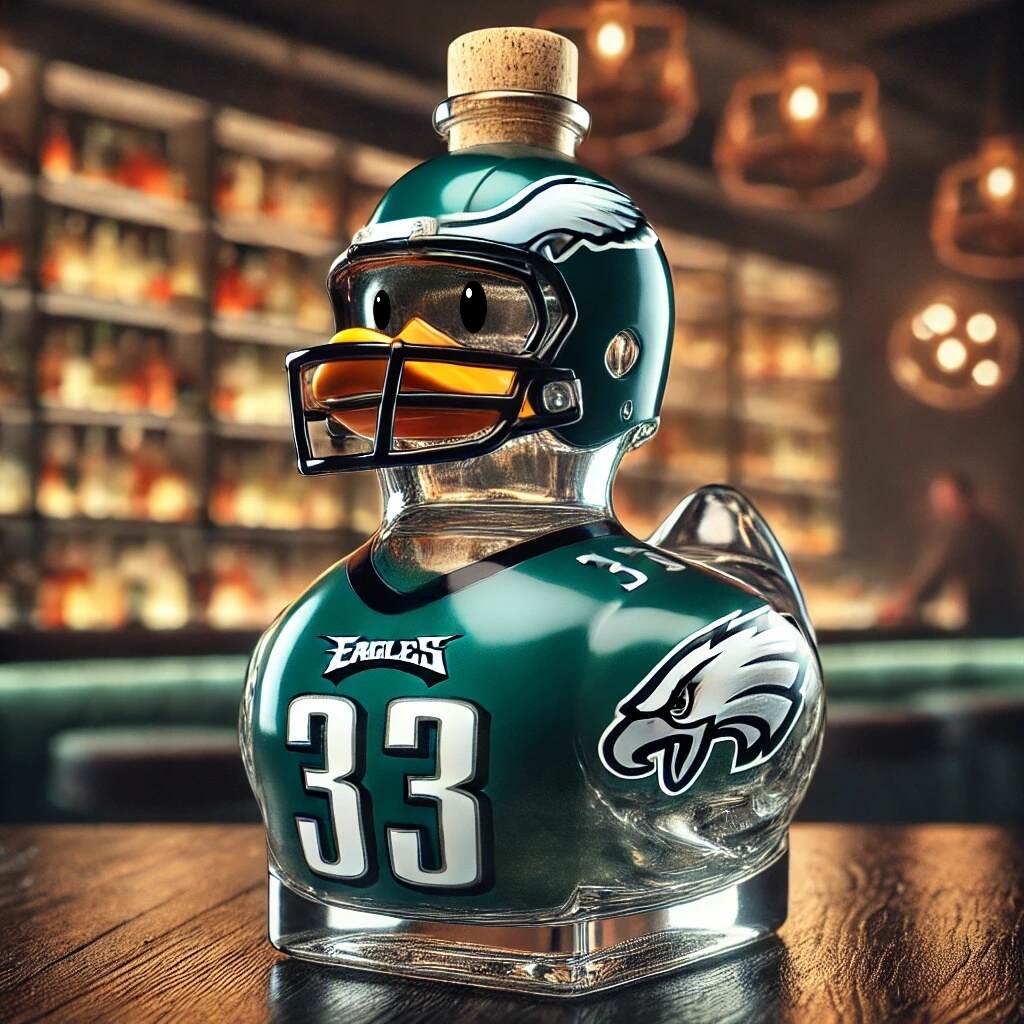 NFL Duck whiskey Bottle