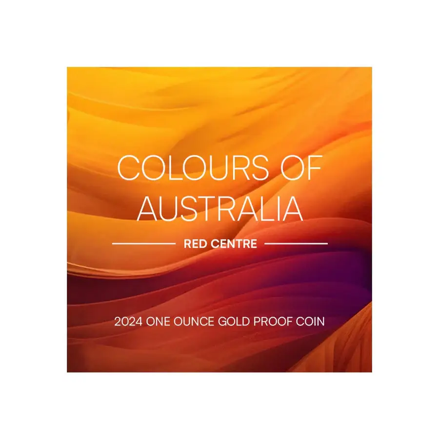 2024 Colours of Australia $100 Red Centre 1oz Gold Proof Coin