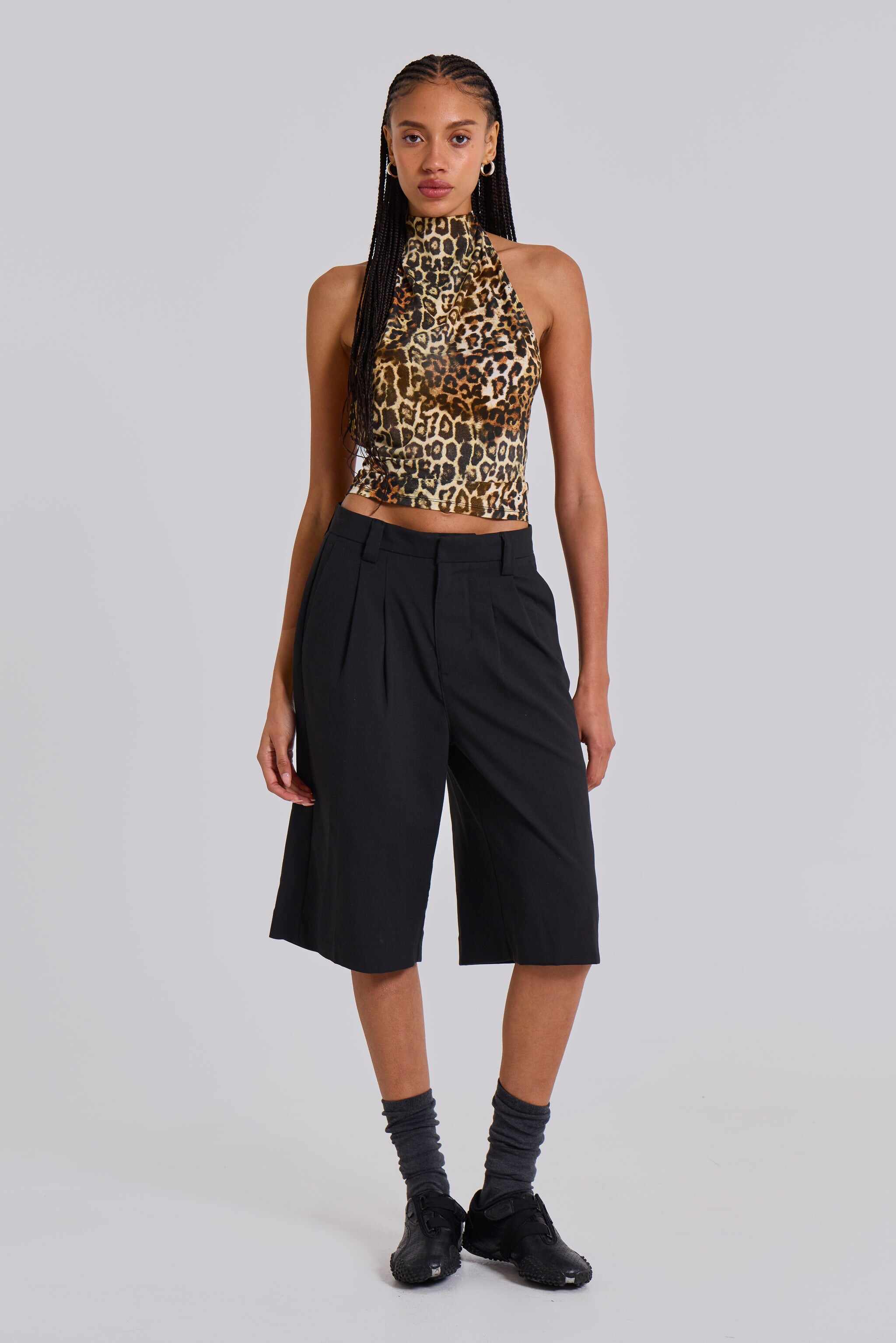 Leopard Zene Backless Top