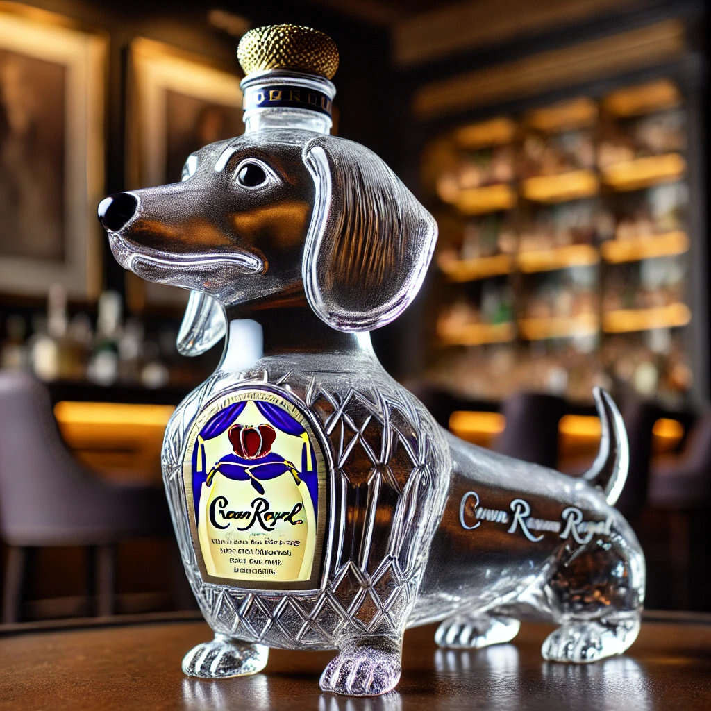 Dachshund whisky bottle