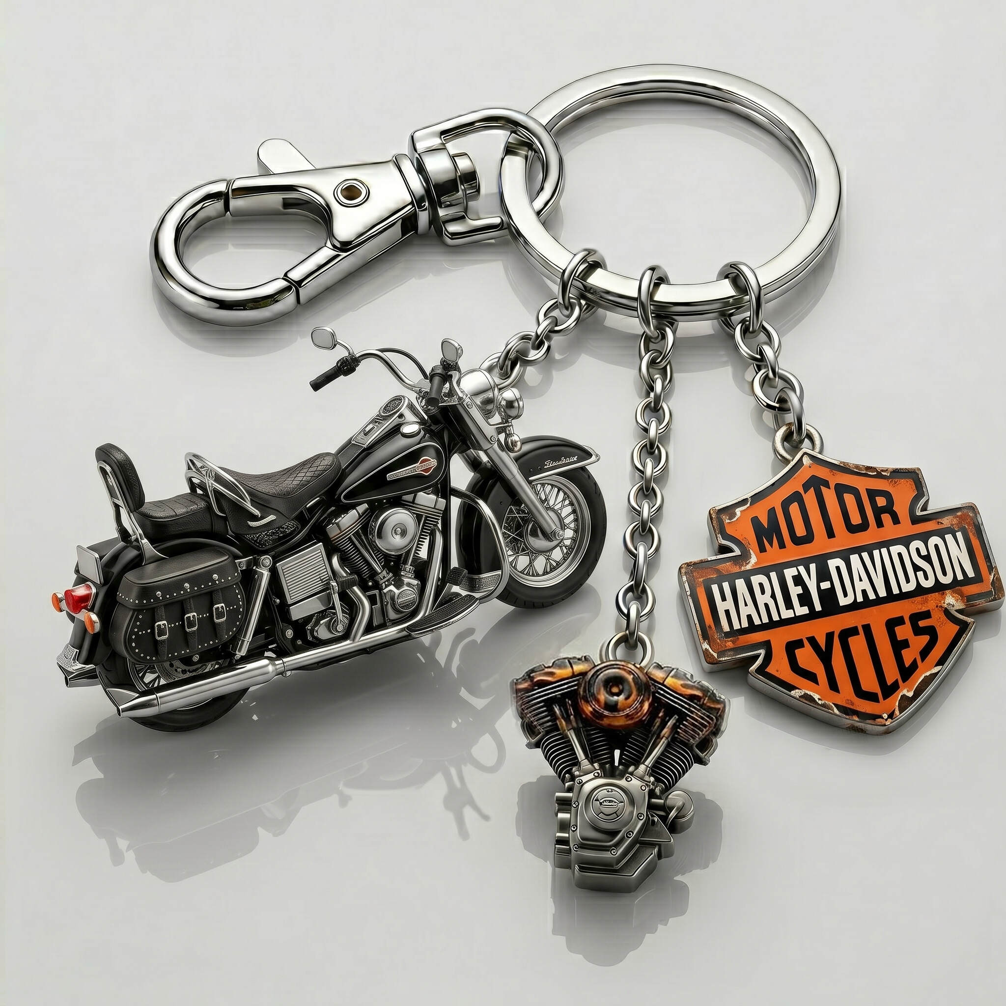 Harley-Davidson Motor Cycles Legacy Ride Collector Keychain 🏍️