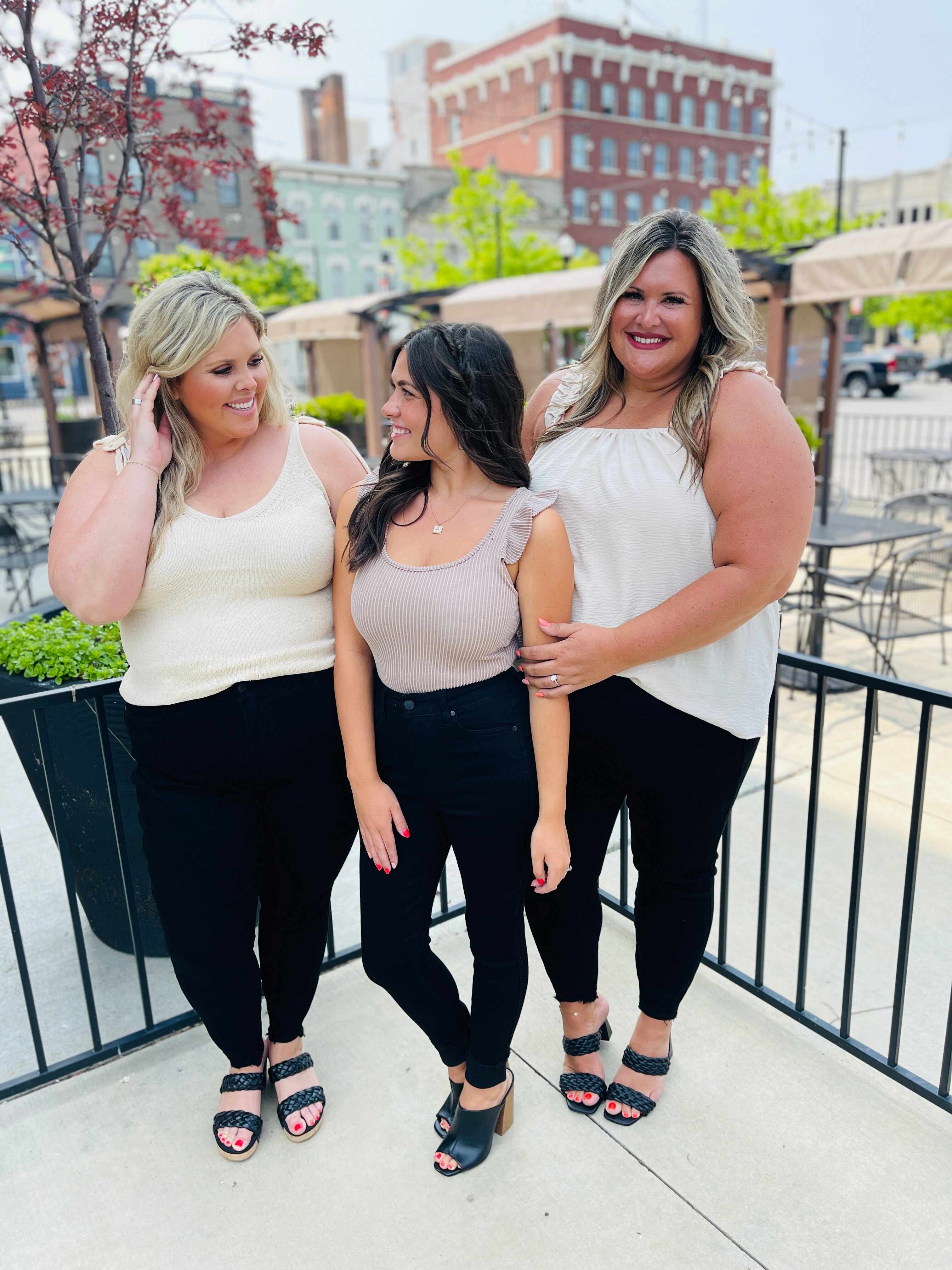 MARKDOWNS! Tummy Control Black Skinny Jeans in Reg/Curvy Fifth Restock!
