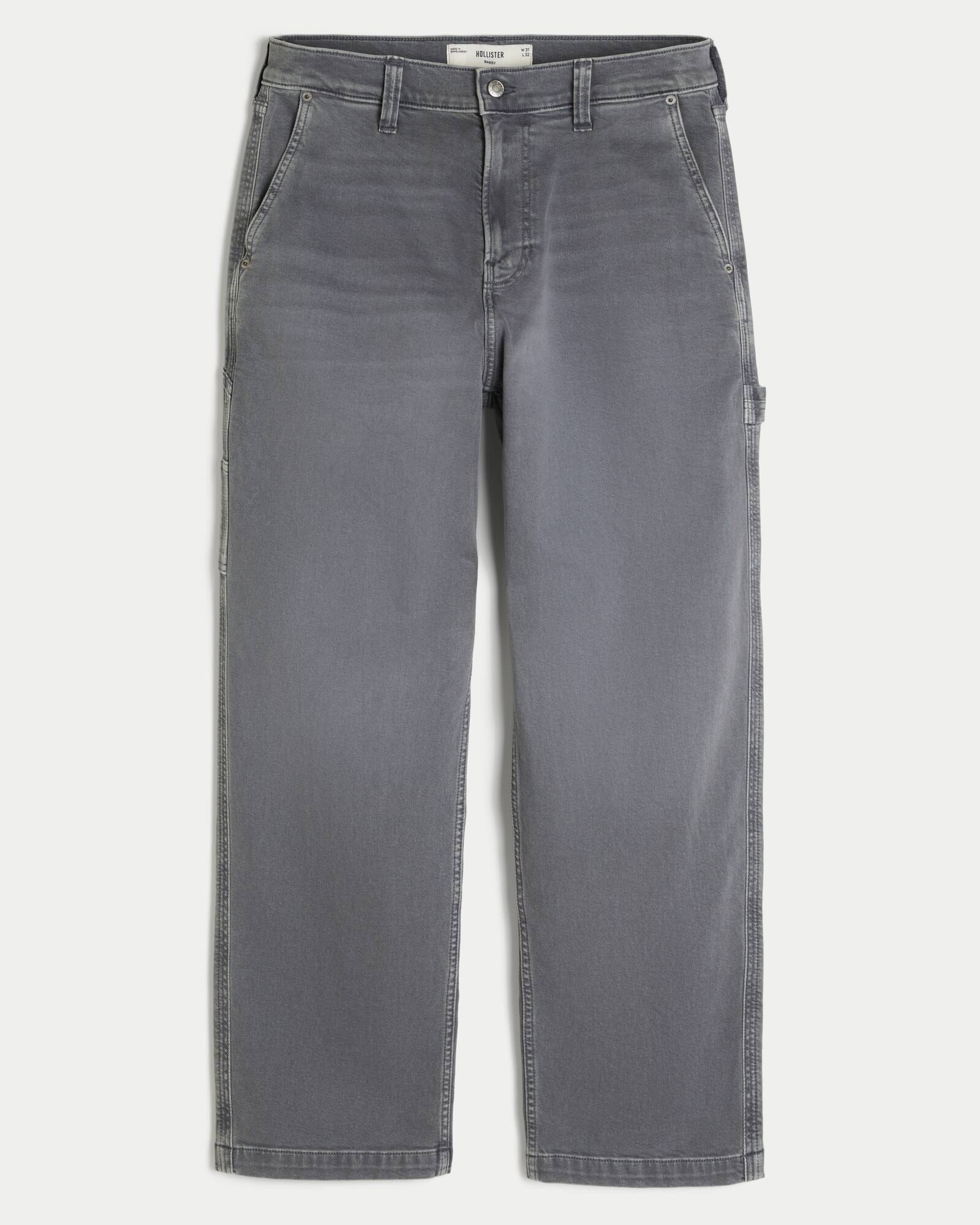 Railroad Stripe Baggy Painter Jeans