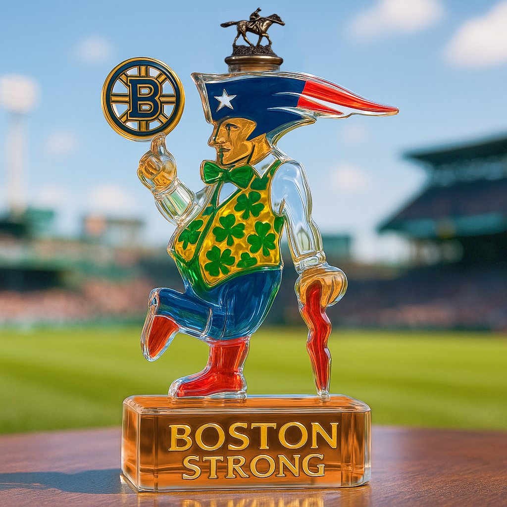 Boston Teams Glory Whiskey Bottle