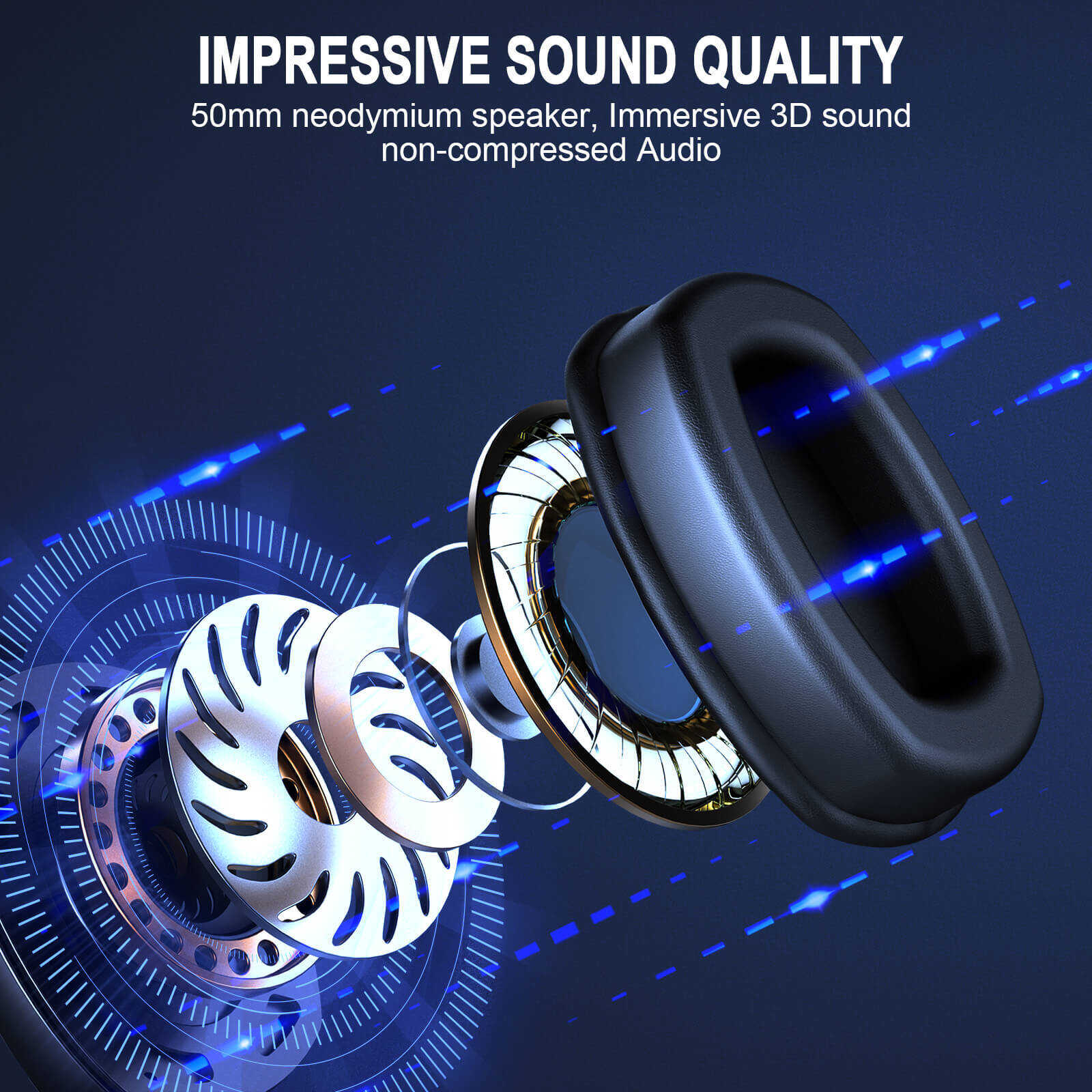Wireless Gaming Headset With Noise Cancelling Microphone, 2.4G & Wireless Dual Mode Gaming Headphones, Wireless Headset Suitable For PC, PS4, PS5, Smart Phone, Mac, Laptop