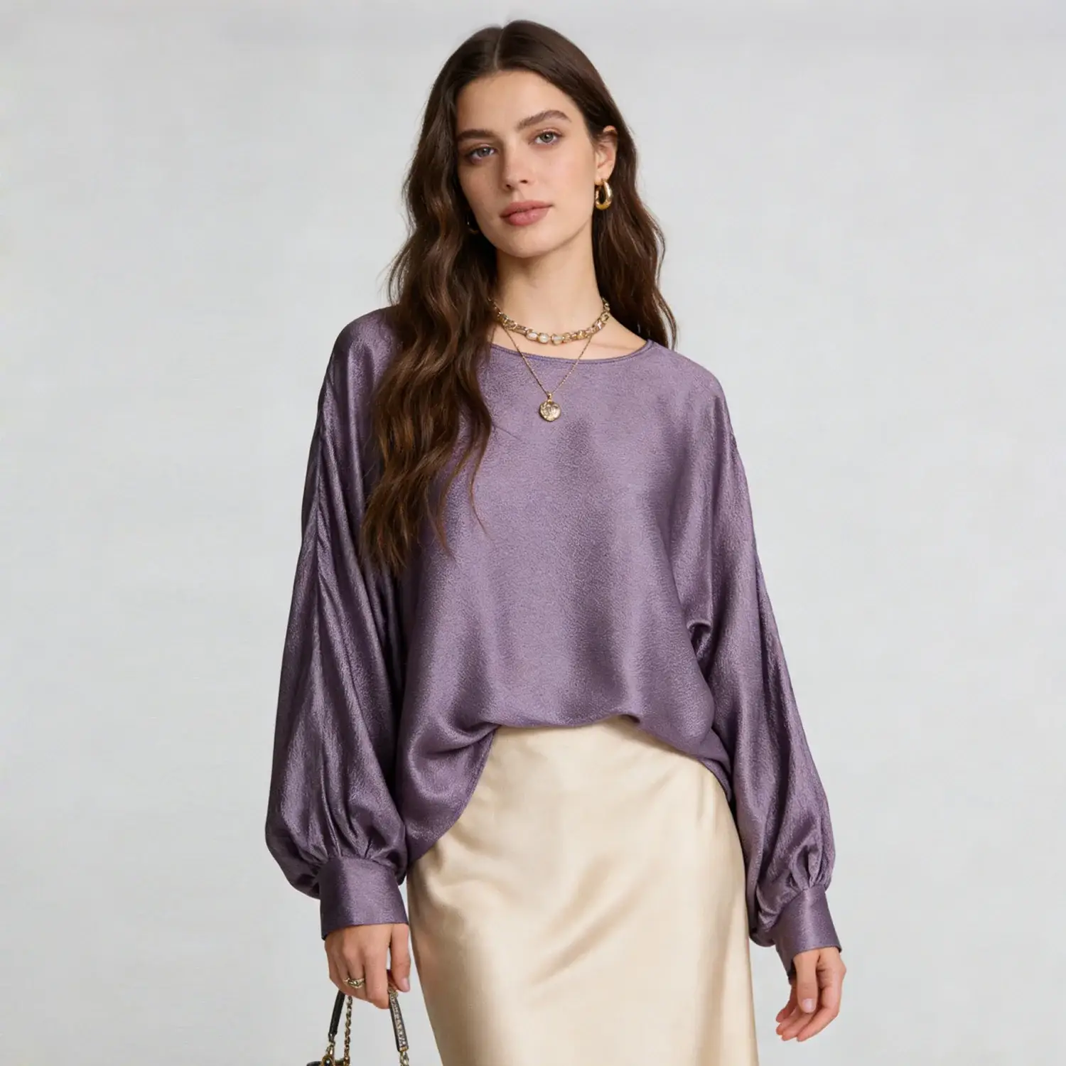 Silk Blouse Lustrous Style