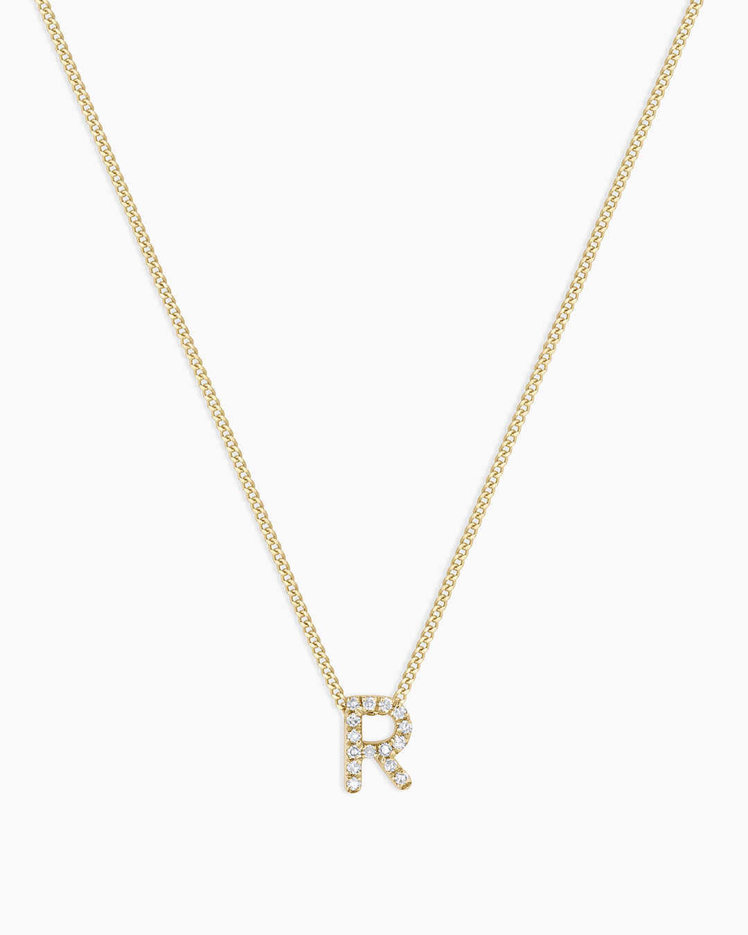 Diamond Alphabet Necklace