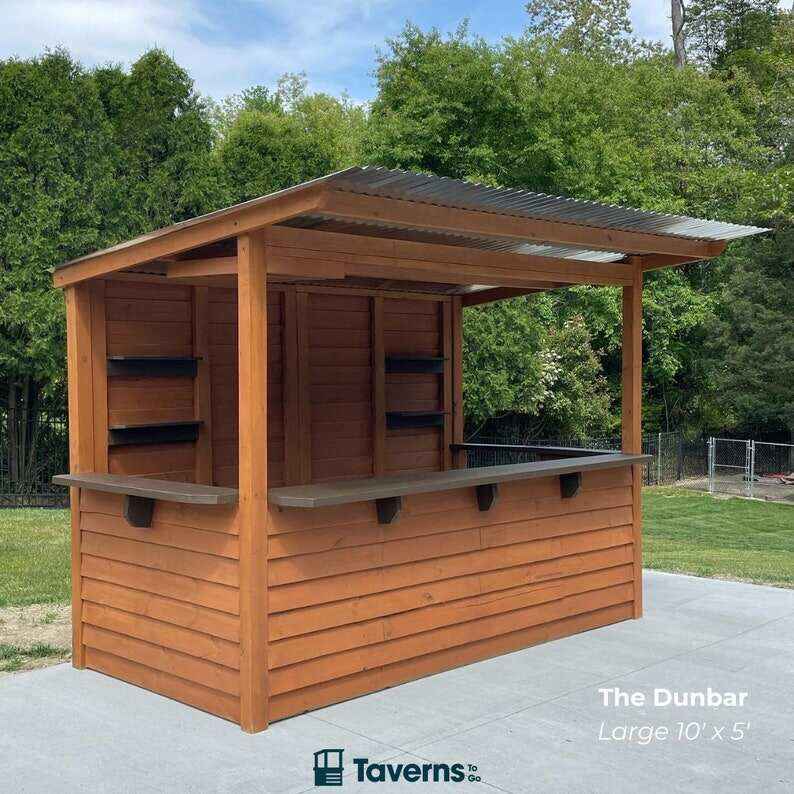 THE ORIGINAL Yard Bar - The Dunbar 10x5 (Large) by Taverns-To-Go