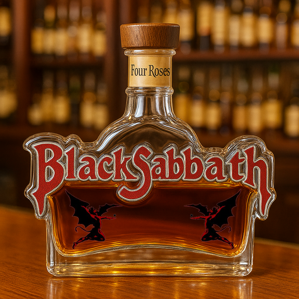 Black Sabbath Whiskey Bottle