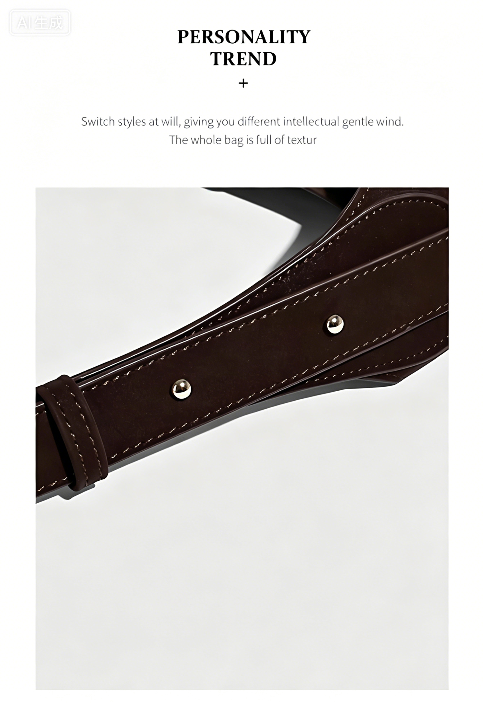 Fashionable women handbag with classic design