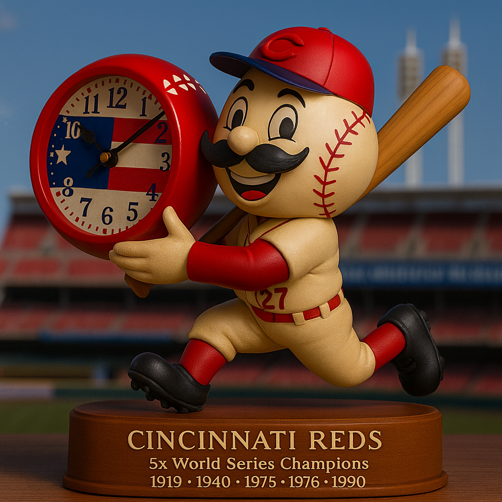 👉 Cincinnati Reds Limited Edition Clock – Celebrate 5x World Series Glory!
