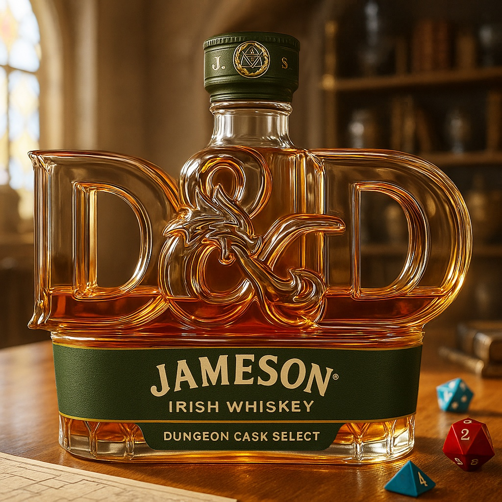 Dungeons & Dragons Whiskey Bottle