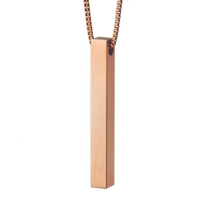 Personalized Vertical Bar Necklace