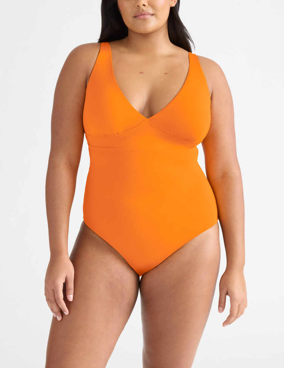 Deep V One Piece Swimsuit