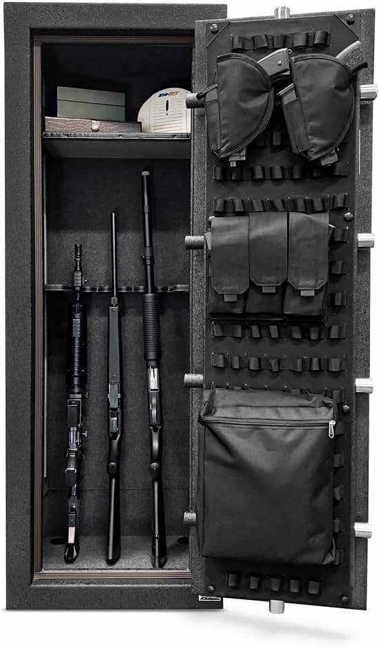 Stealth UL14 Gun Safe 14 Long Gun Capacity with Handgun Storage, 1 Hour Fire Protection & UL RSC Burglary Rating