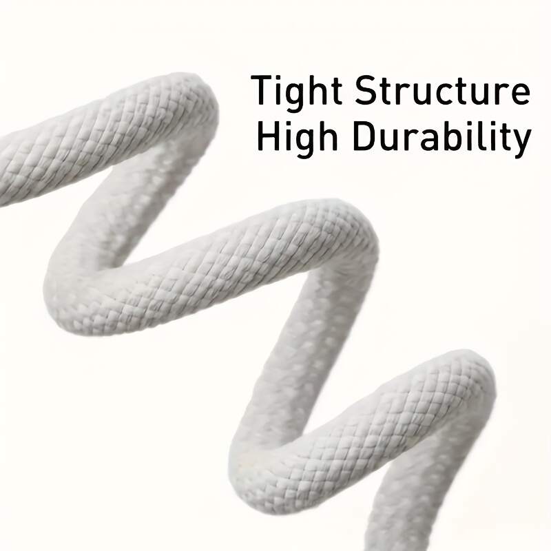 2pcs 60W USB-C to USB-C fast charging cable, 3-foot durable nylon braided flat data cable, suitable for iPhone 15/ Samsung/ Oppo/ Vivo/ Redmi and various Type-C interface products, high-speed transmission and fast charging, Type-C interface