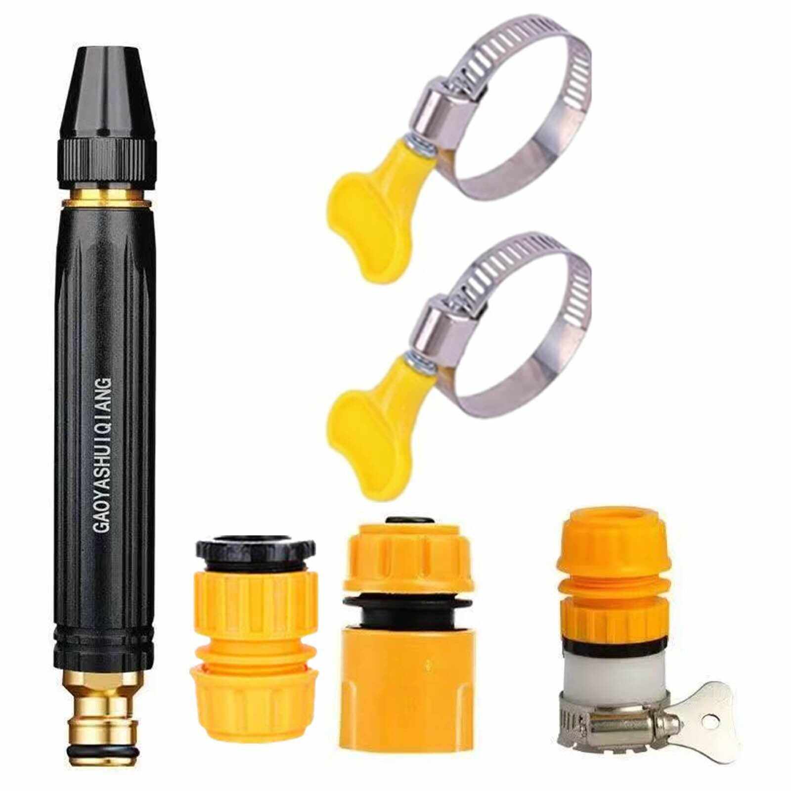 【FathersDayGift】Home High-Pressure Car Wash Spray Gun (Includes Booster Nozzle and Hose Clamp) — An Essential Choice for Watering Flowers and Vegetables, and Cleaning Your Beloved Car.