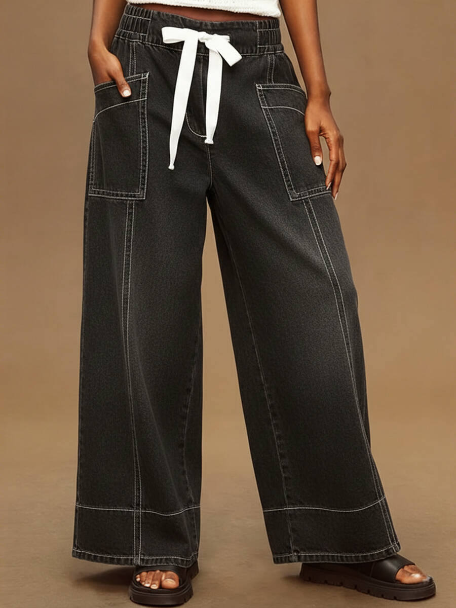 🔥Summer Arrivals🌟Women's Casual Elastic Waist Jeans
