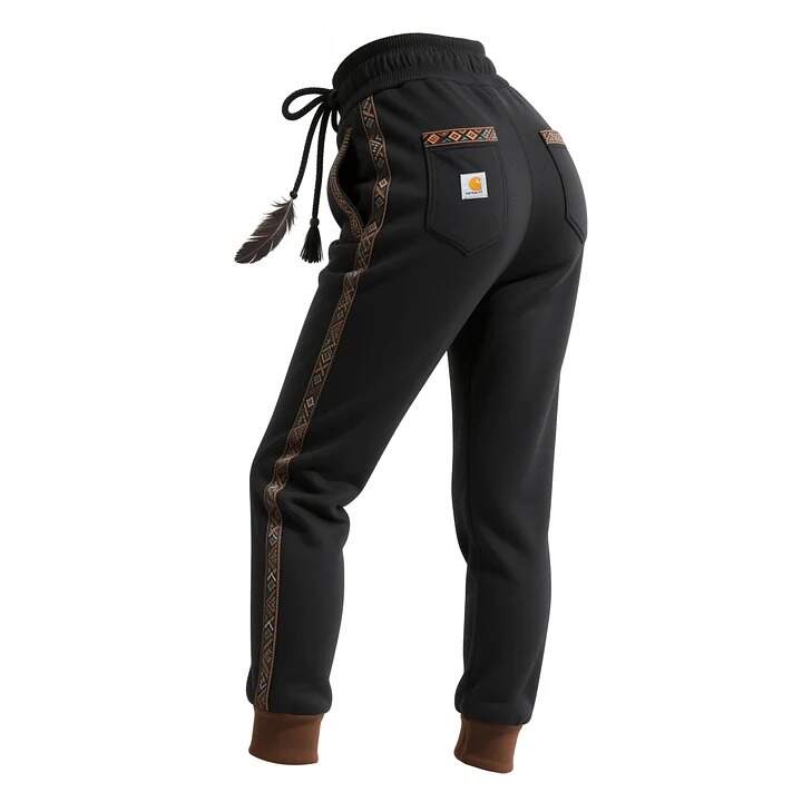 🔥𝗖𝗹𝗲𝗮𝗿𝗮𝗻𝗰𝗲 𝗦𝗮𝗹𝗲🌟Women's Retro Ethnic Style Half-Zip Stand Collar Sweatshirt And Trousers Set