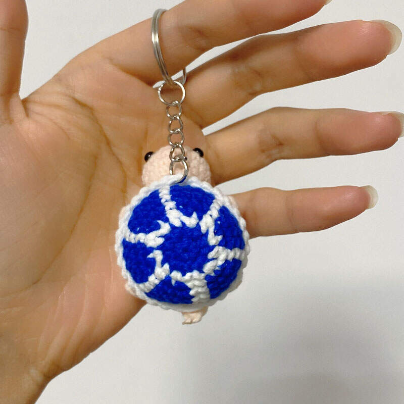 Handmade Crochet Turtle Good Luck Charm