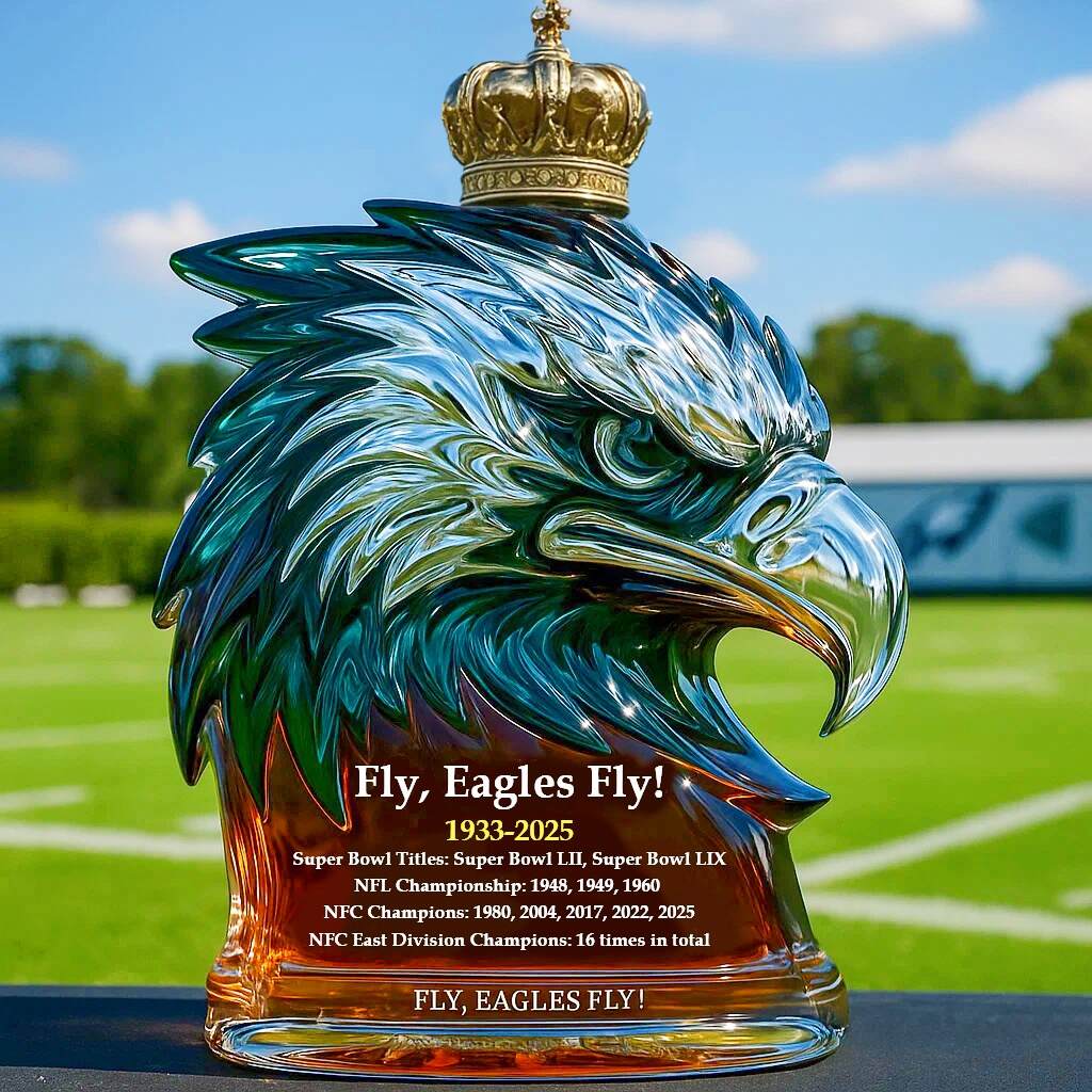 Philadelphia Eagles Commemorative Edition Whisky Bottle