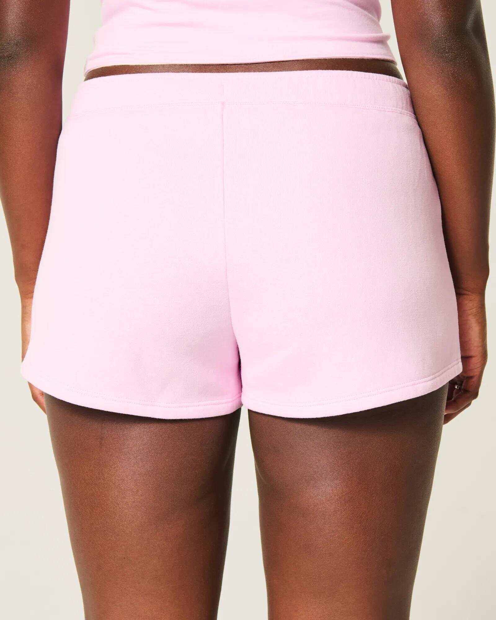 Side Stripe Fleece Mini Shorts