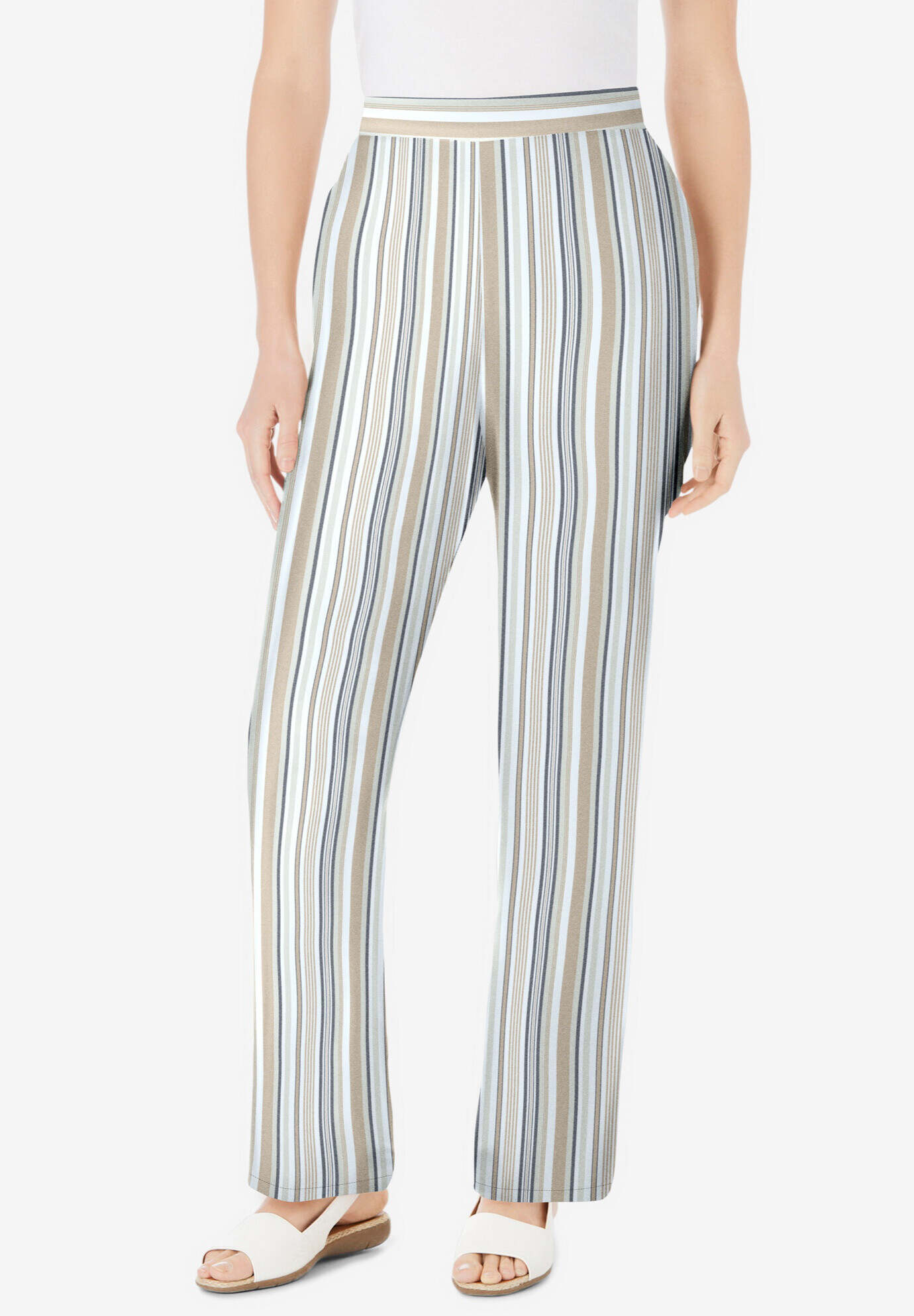 Straight Leg Linen Pant