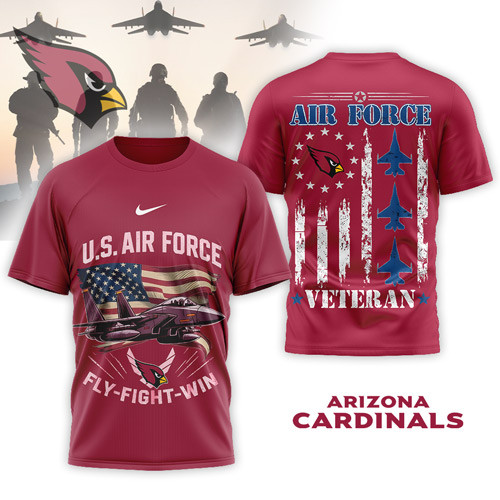 Arizona Cardinals | Premium NFL Air Force Veteran 3D Shirt NP