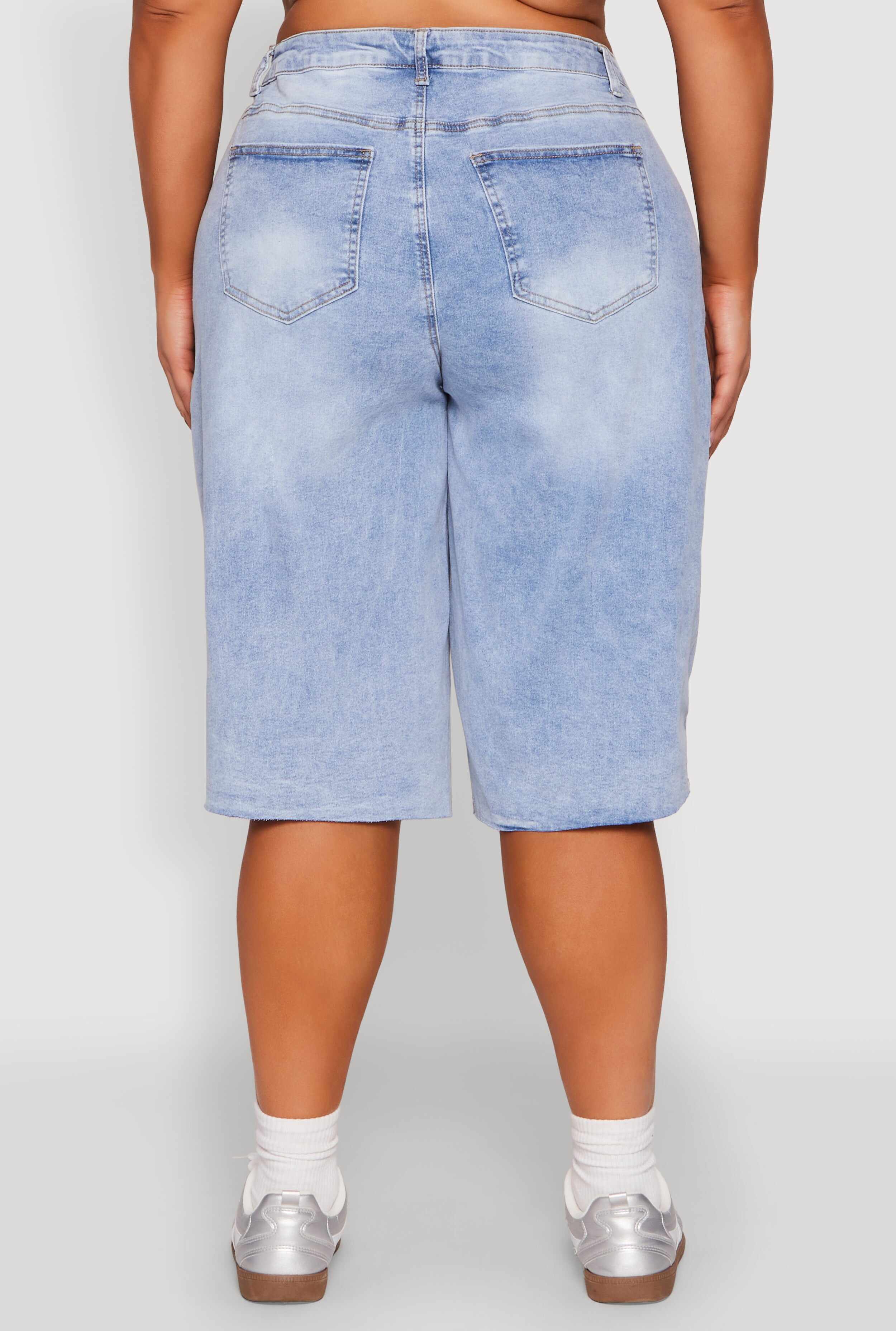 Plus Size WAX High Waisted Bermuda Shorts