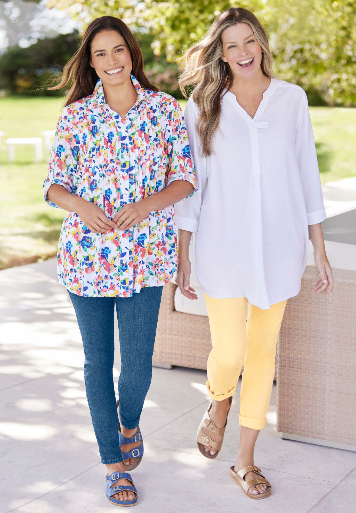 Pintucked Tunic Blouse