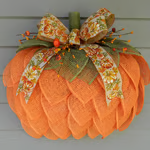 🔥 🍁Handmade Fall Pumpkin Wreath🎃​