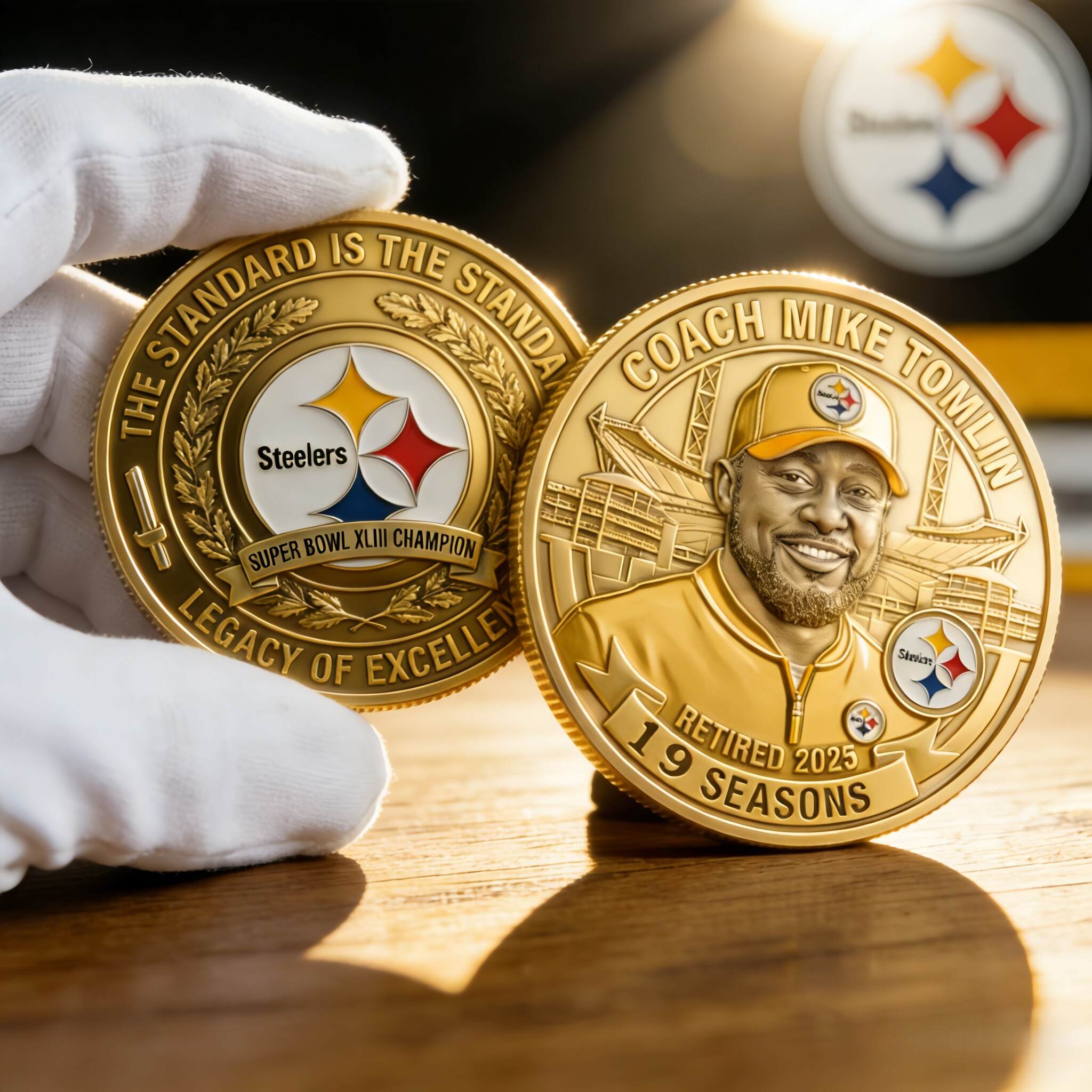 Coach Mike Tomlin Retired 2025 Legacy Coin