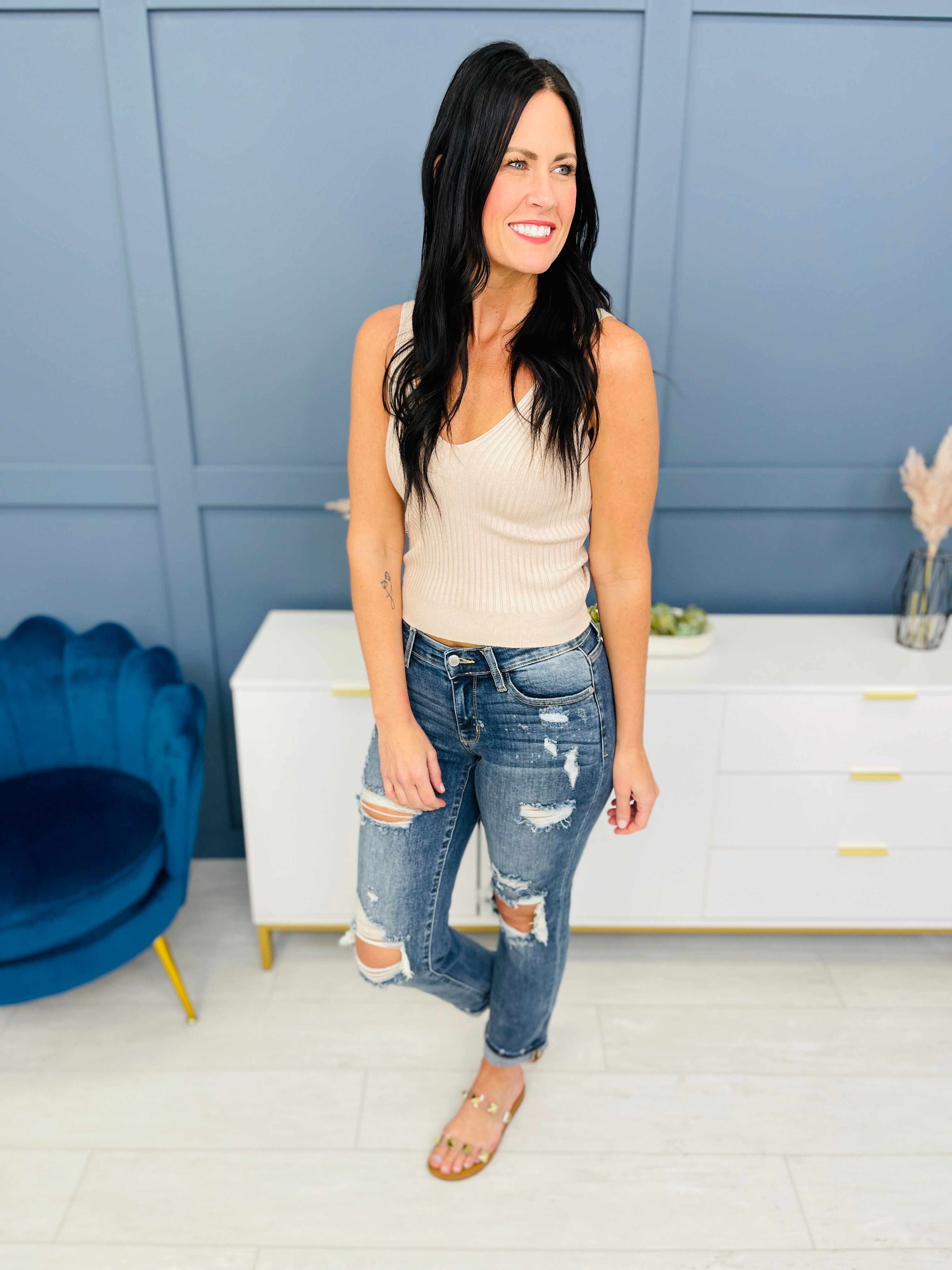 Restock! REG/CURVY Somewhere On a Bleach Mid Rise Boyfriend Jeans