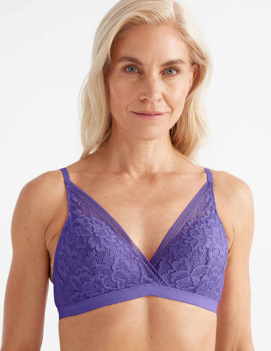 Lace Deep-V Bra