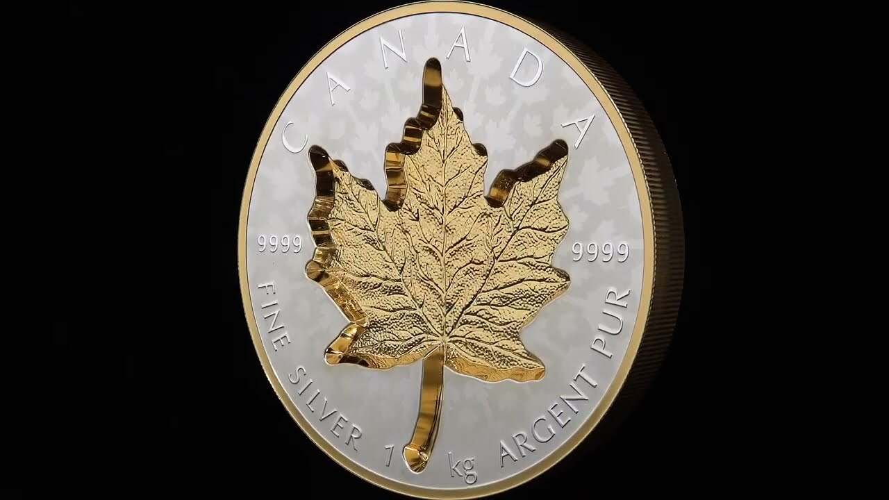 1 Kilo Fine Silver Coin – Super Incuse Silver Maple Leaf