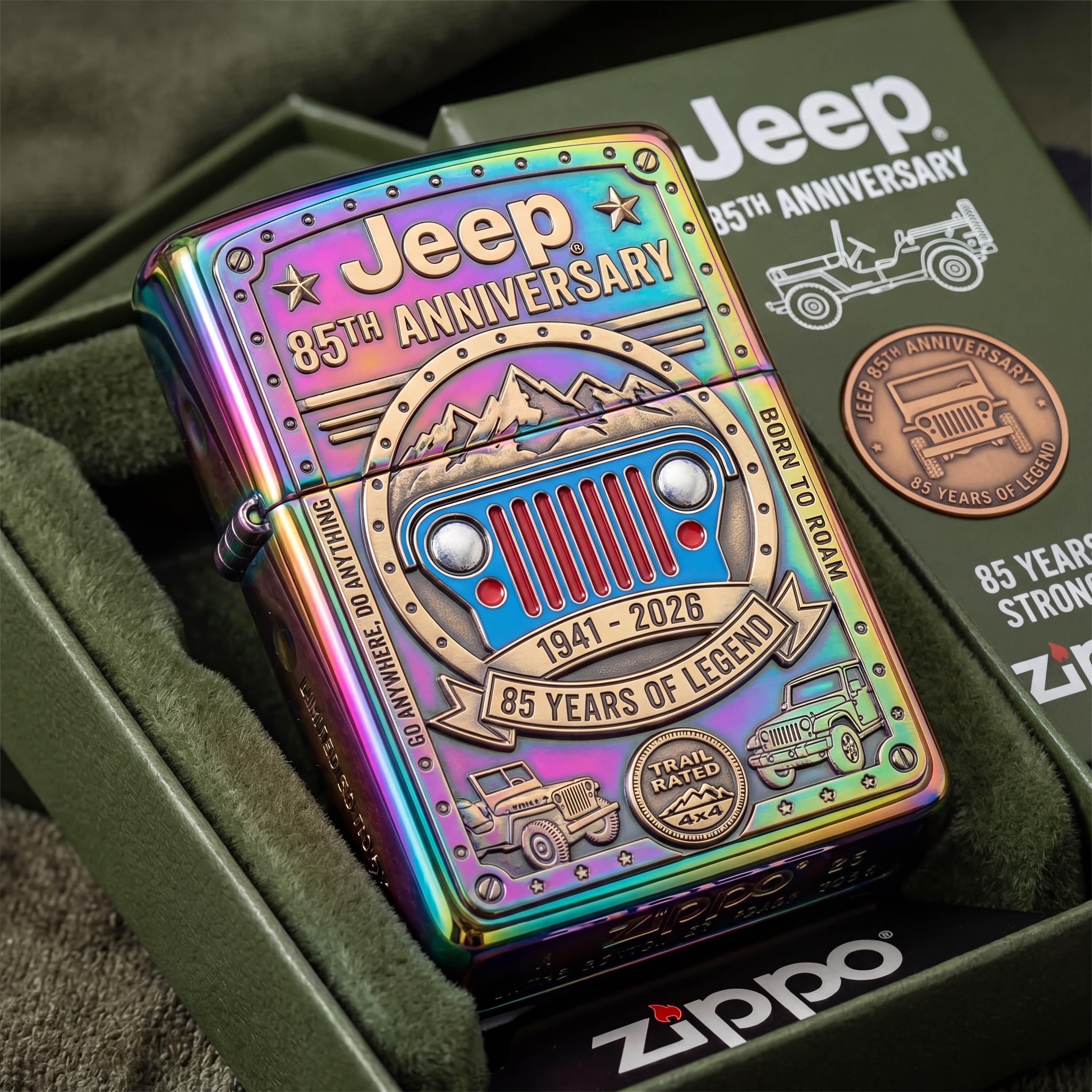 Jeep 85th Anniversary Commemorative Zippo Lighter