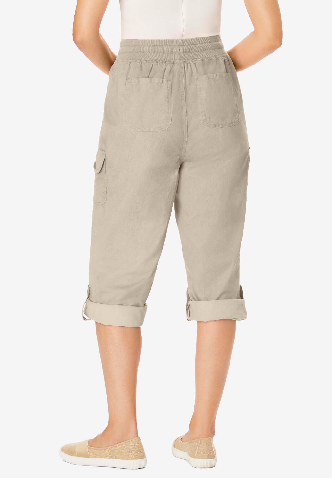 Convertible Length Cargo Capri Pant