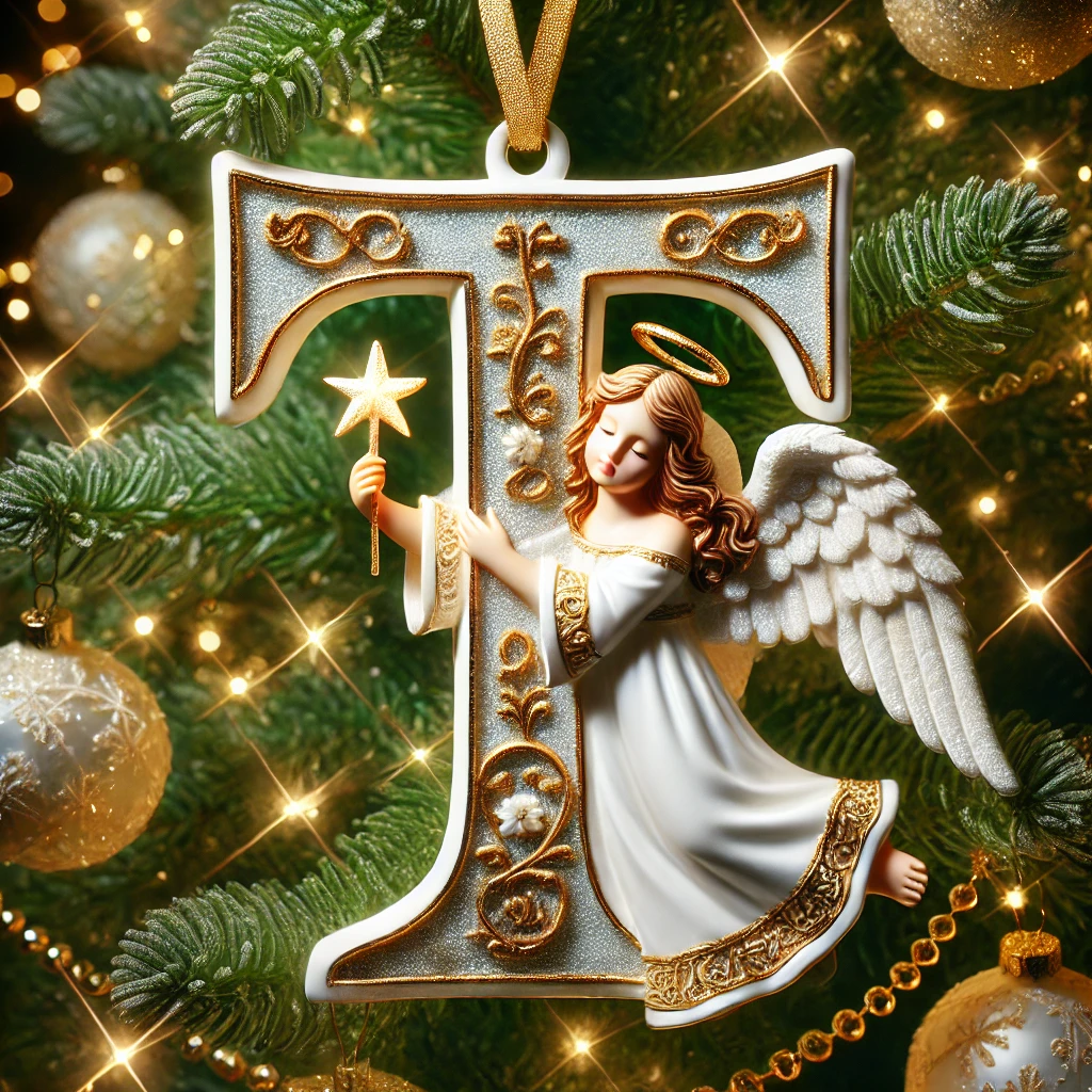 Angel Letter Christmas Tree Ornament