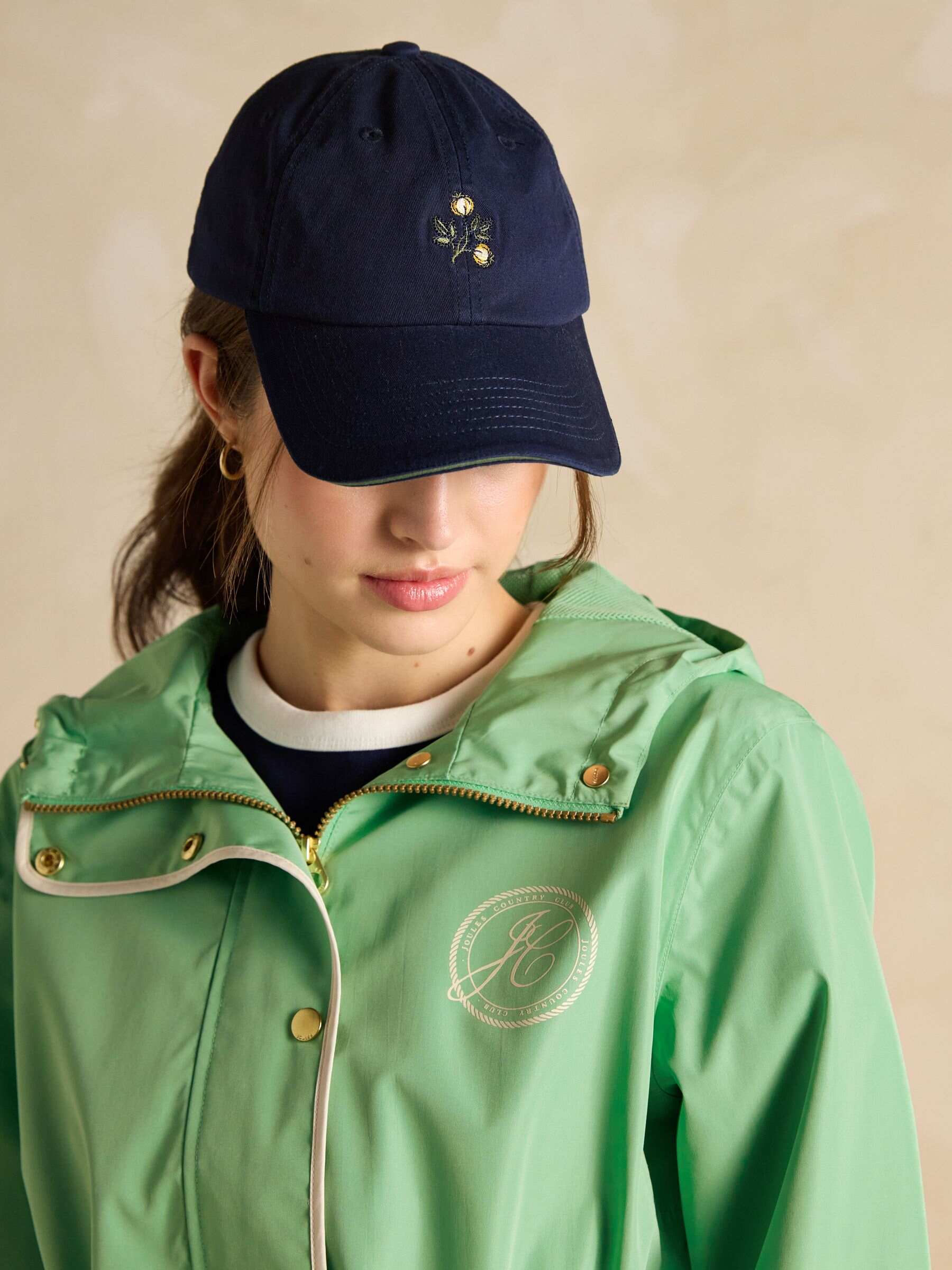 Holt Green Waterproof Packable Raincoat with Hood