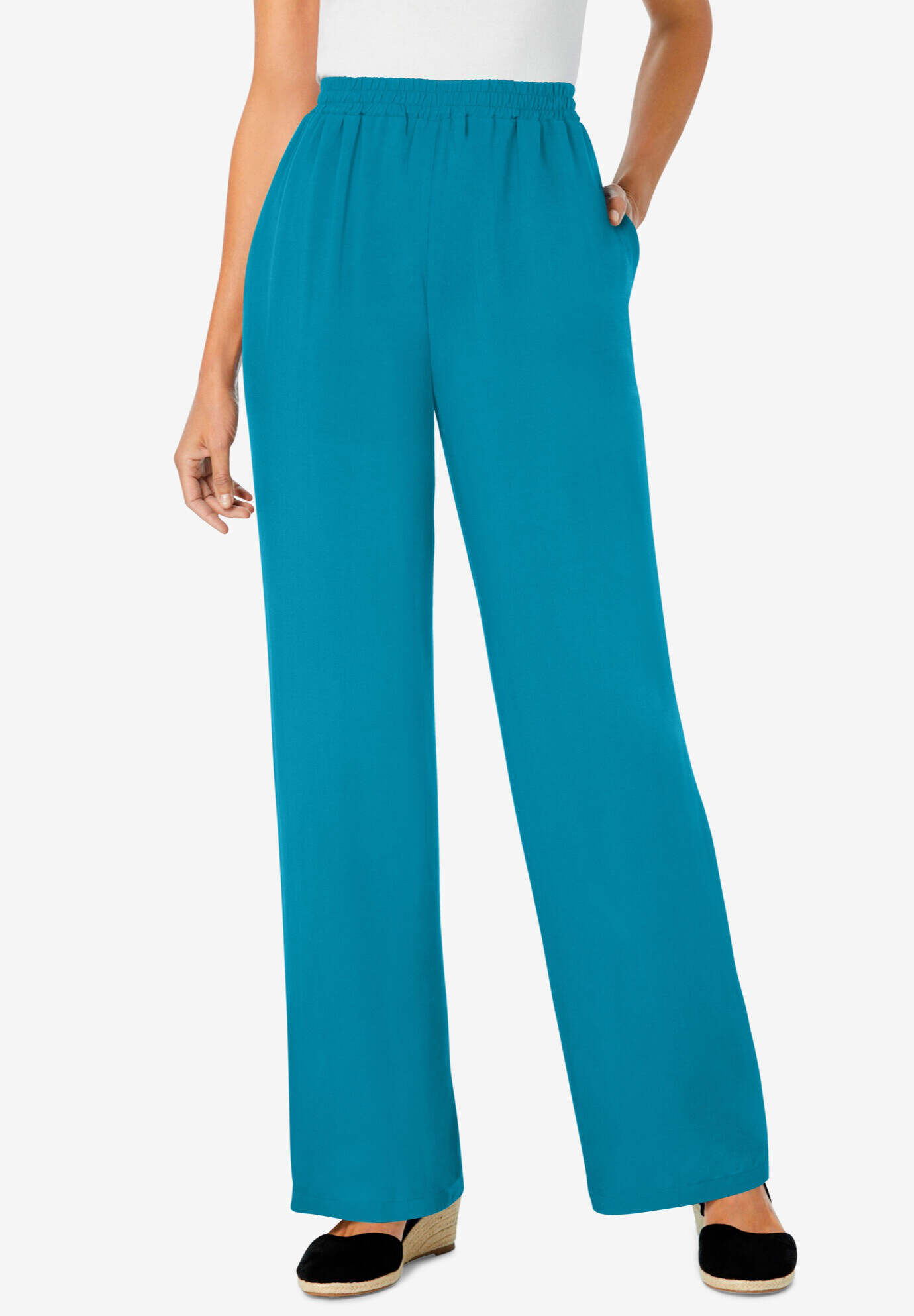 Pull-On Elastic Waist Soft Pants