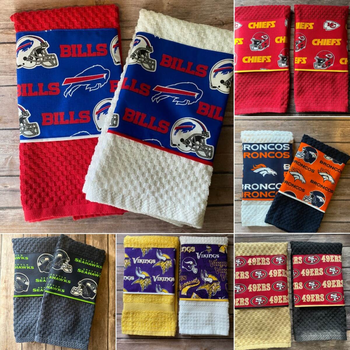 🏈NFL team themed towel set of two