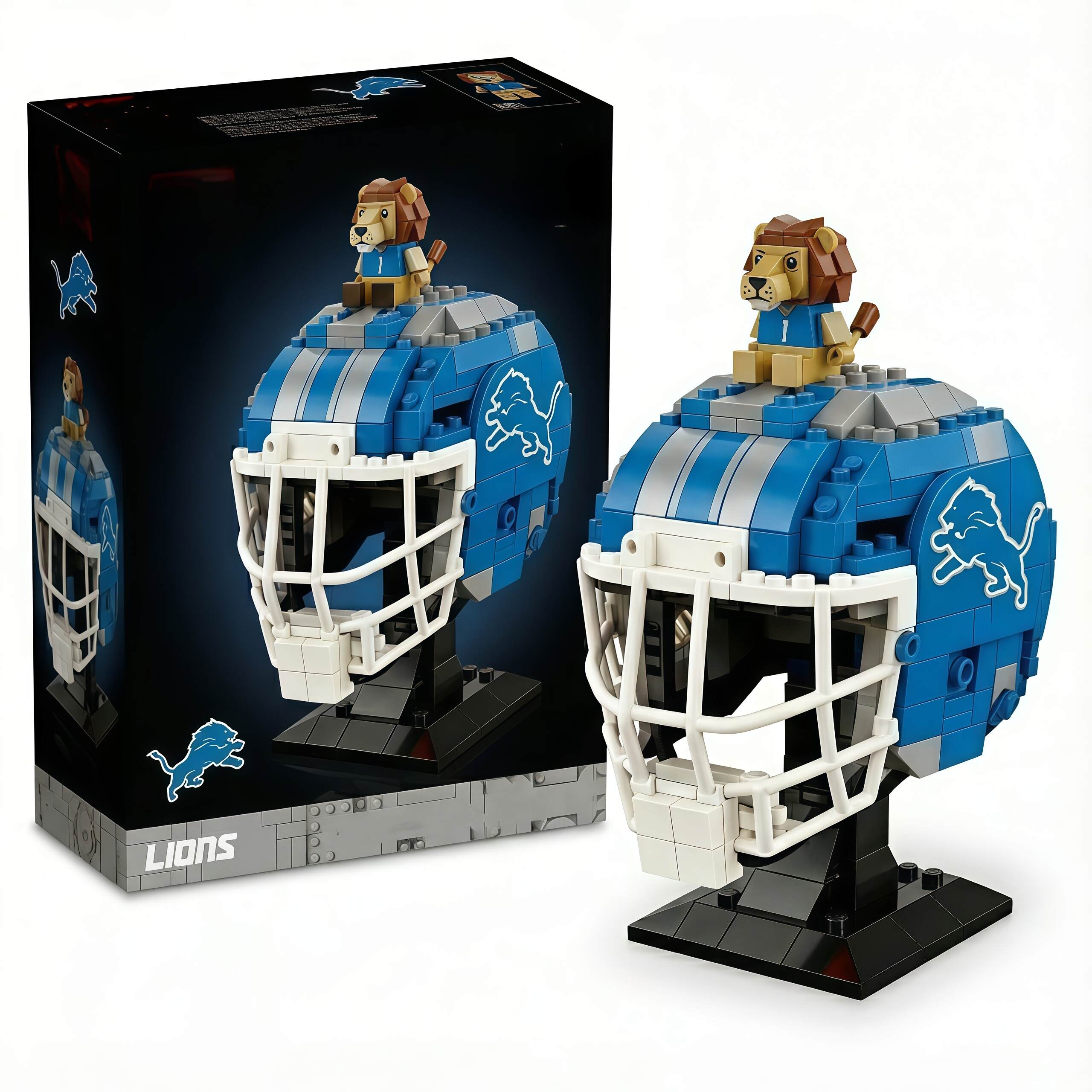 American Pro Football Brick Helmet Collector Brick Set