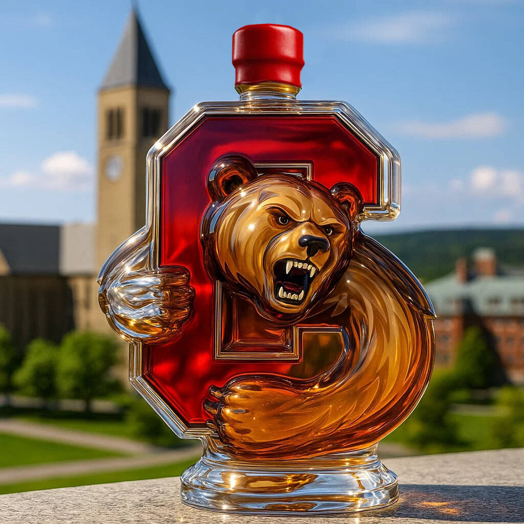 Cornell University Cornell Big Red Whiskey Bottle